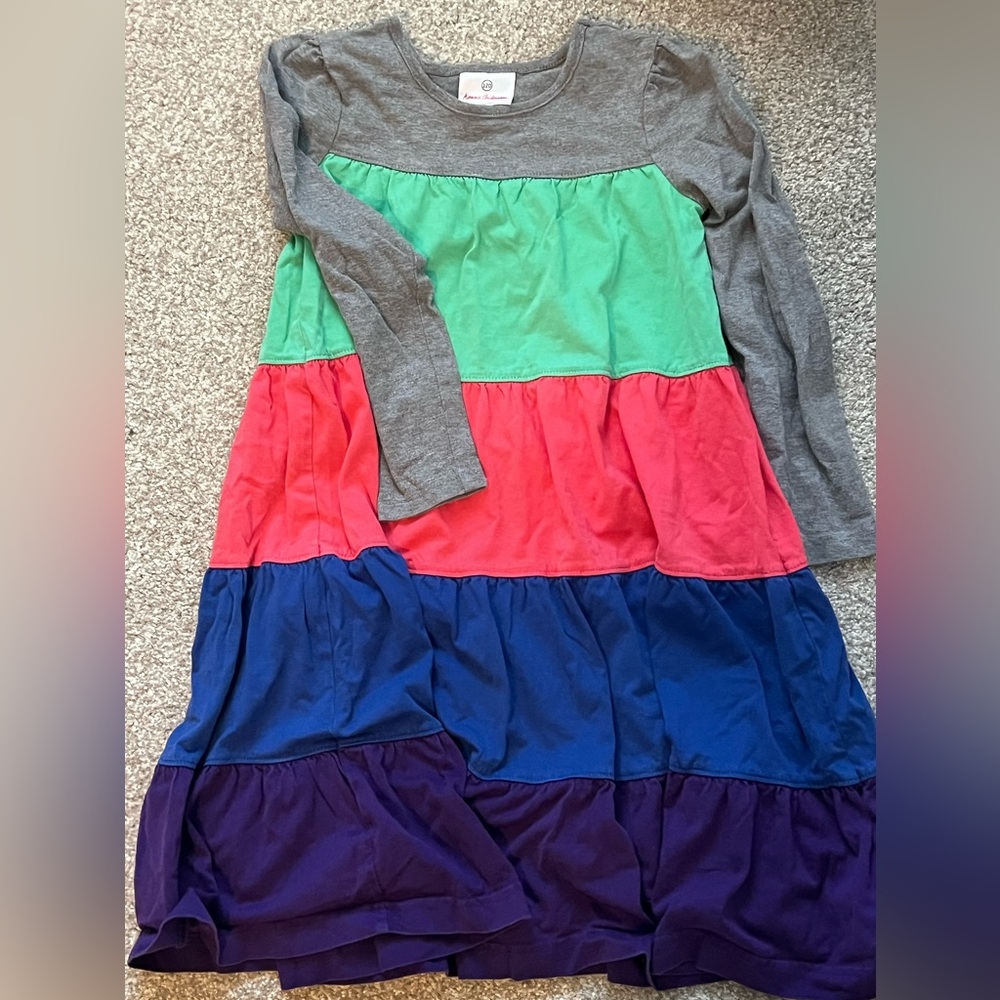 Hanna Andersson Girls Knit Dress size 120 (6-7)
